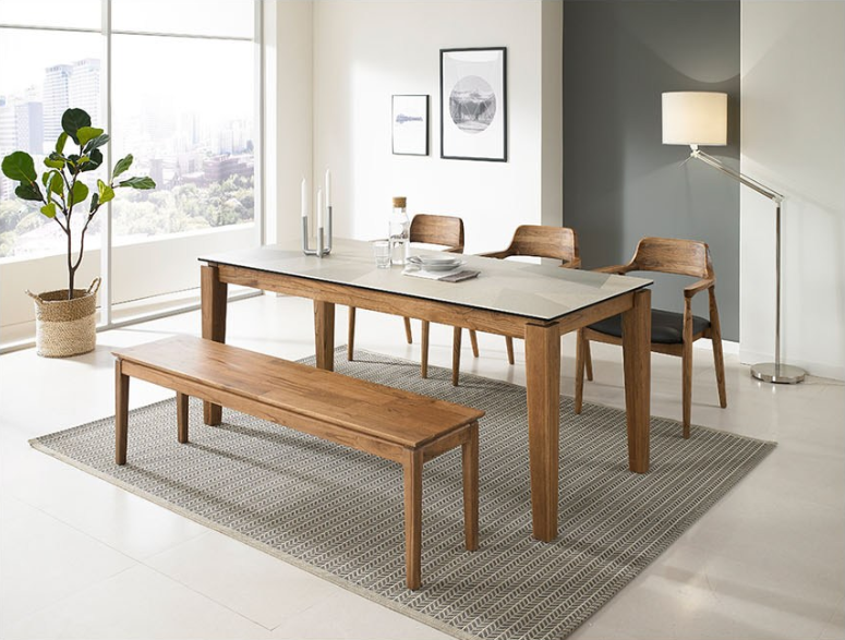 korea furniture rental Dining Table 6P